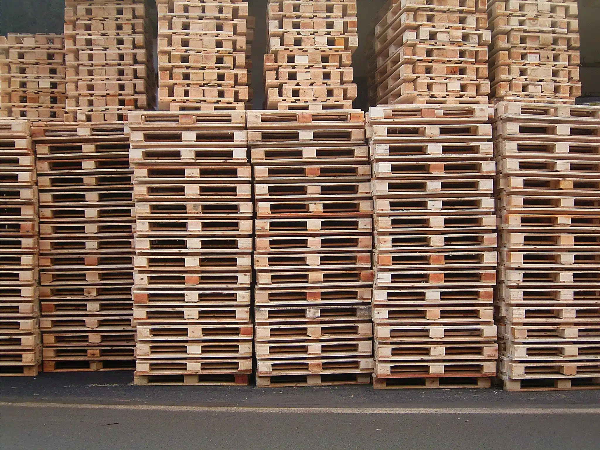 Stacked Pallets Indoors